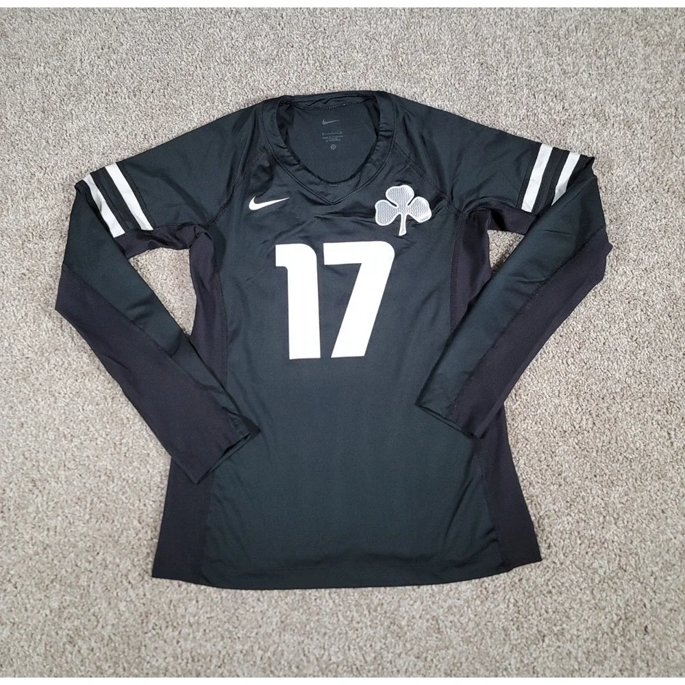 Nike Panathinaikos Volleyball Jersey Small Black Authentic Greek Womens #17